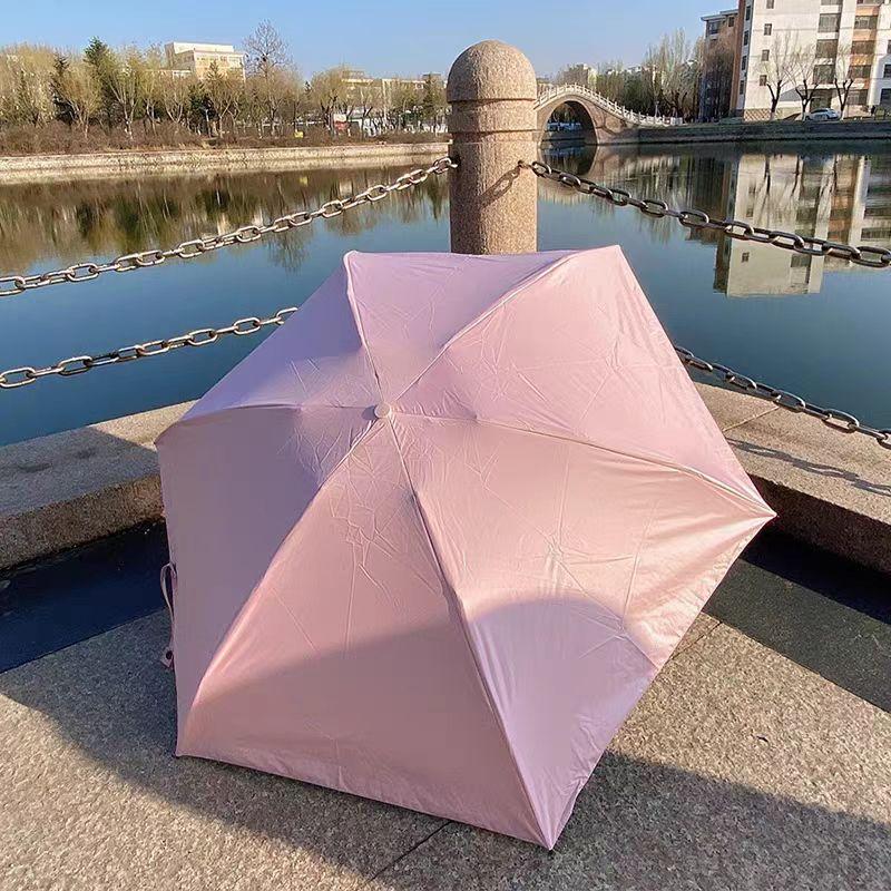 Square folding umbrella - fits palm size and offers all-day protection in any weather condition.