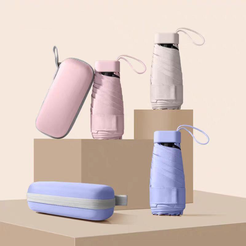 Square folding umbrella - fits palm size and offers all-day protection in any weather condition.