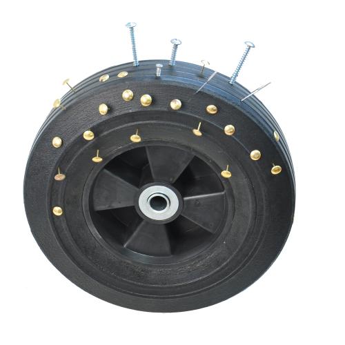 Solid Wheel Tool Trolley Garden Wood Transport Cart