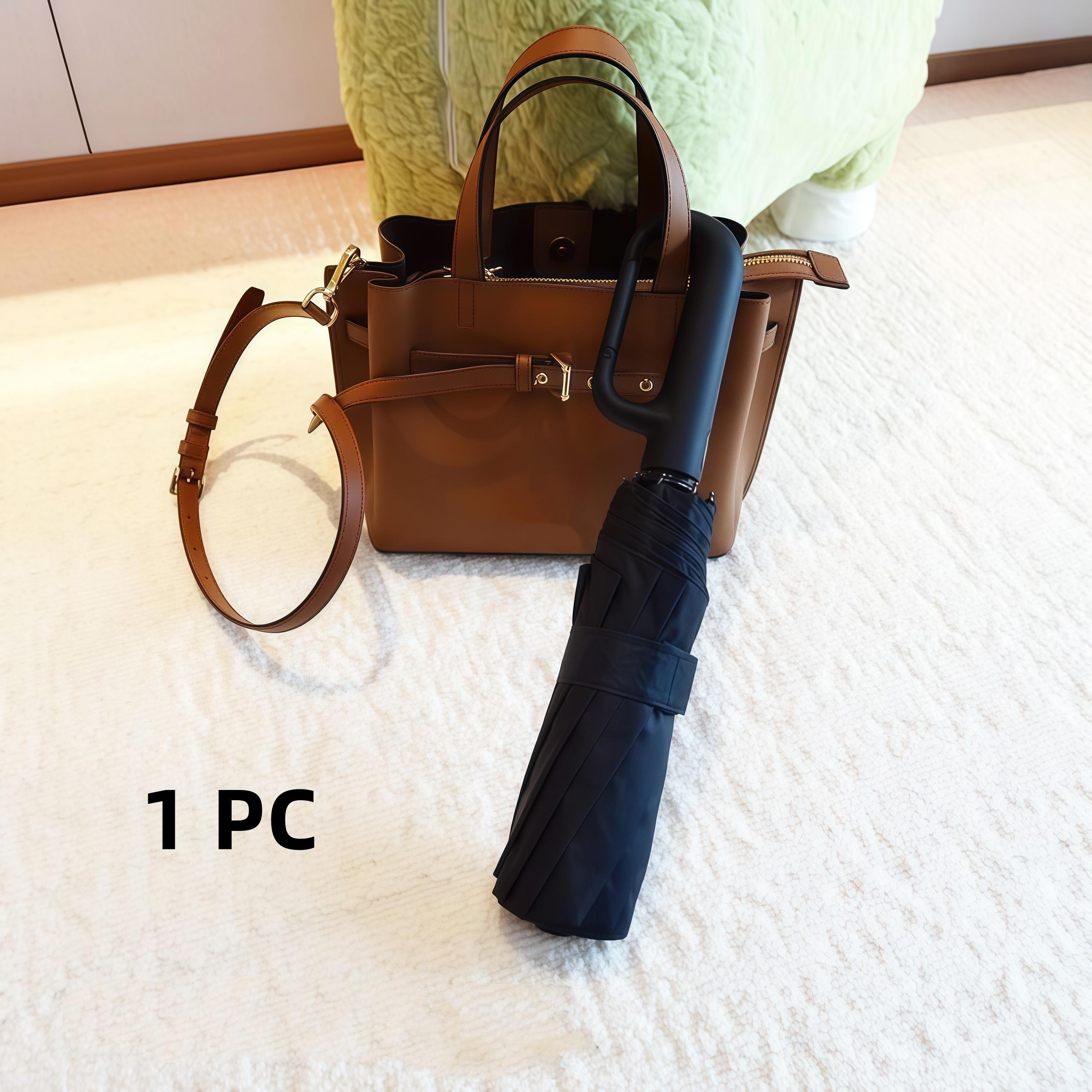 Fully Automatic Buckle Foldable Travel Umbrella for Sun and Rain 42Inch10Bone Lightweight Automatic Opening and Closing Windproof Black