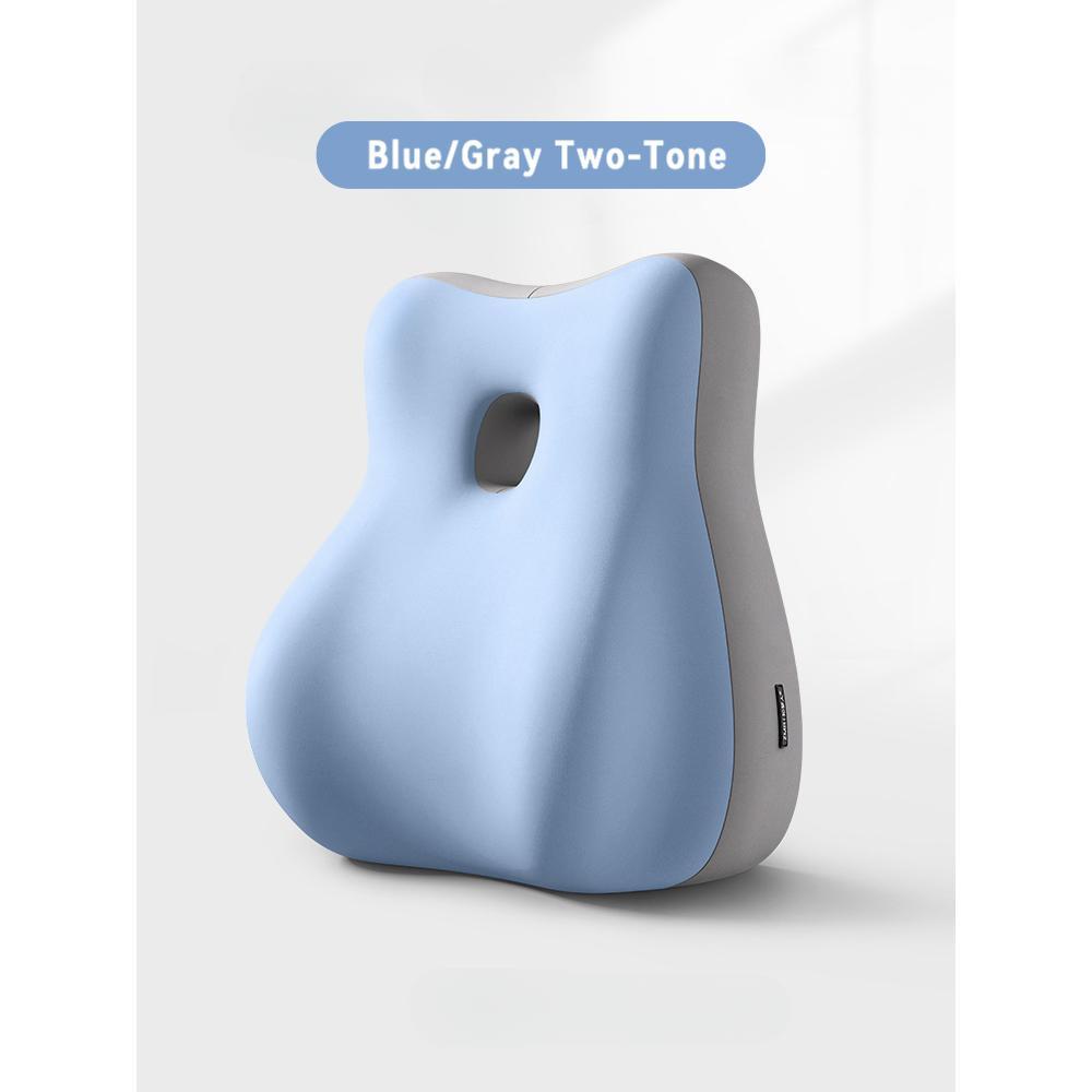 Upgraded Modern Ergonomic Memory Foam Lumbar Cushion Back Pillow Relieve Waist Fatigue Multi-position Use Plank Comfort Cushion