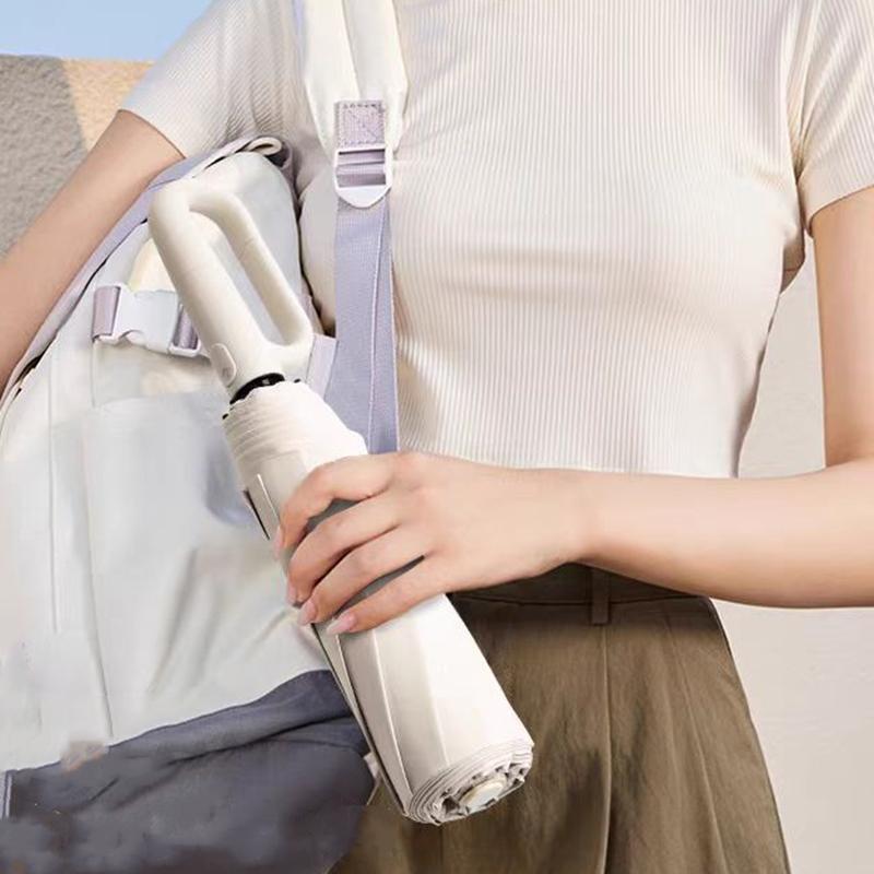 Fully Automatic Buckle Foldable Travel Umbrella for Sun and Rain 42Inch10Bone Lightweight Automatic Opening and Closing Windproof Black