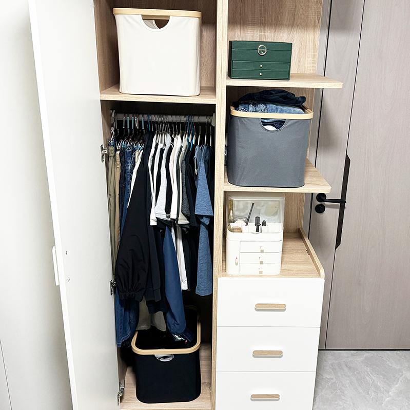 Three-color household storage box with lid and without lid options Perfect for home organization and keeping the house tidy