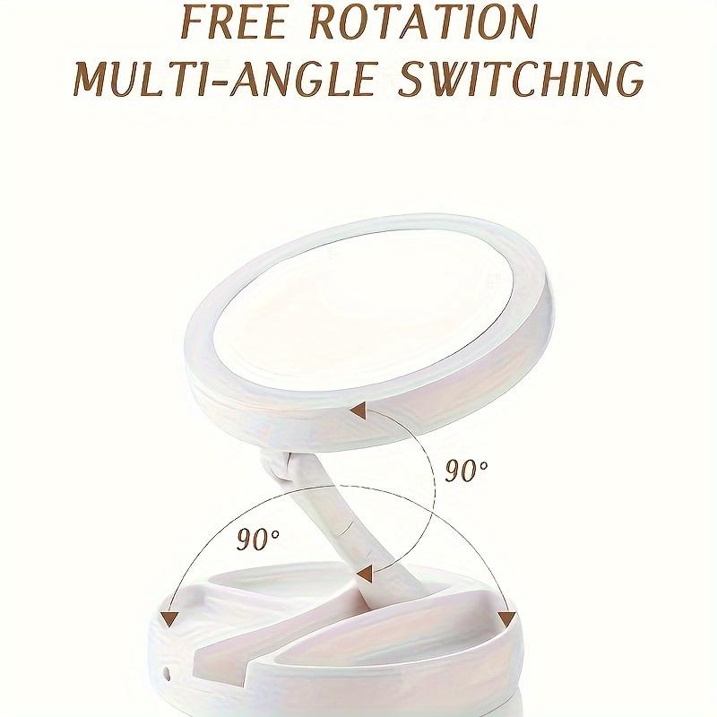 LED Lighted Makeup Mirror High Definition Desktop Vanity Mirror Essential for Girls' Dormitories and Bedrooms