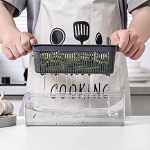 15All-in-one multifunctional vegetable chopper Professional Onion Chopper Slicing and Dicing Cutter 7Blade kitchen essential Easily Prepare Potatoes, Tomatoes, Cucumbers, and Carrots