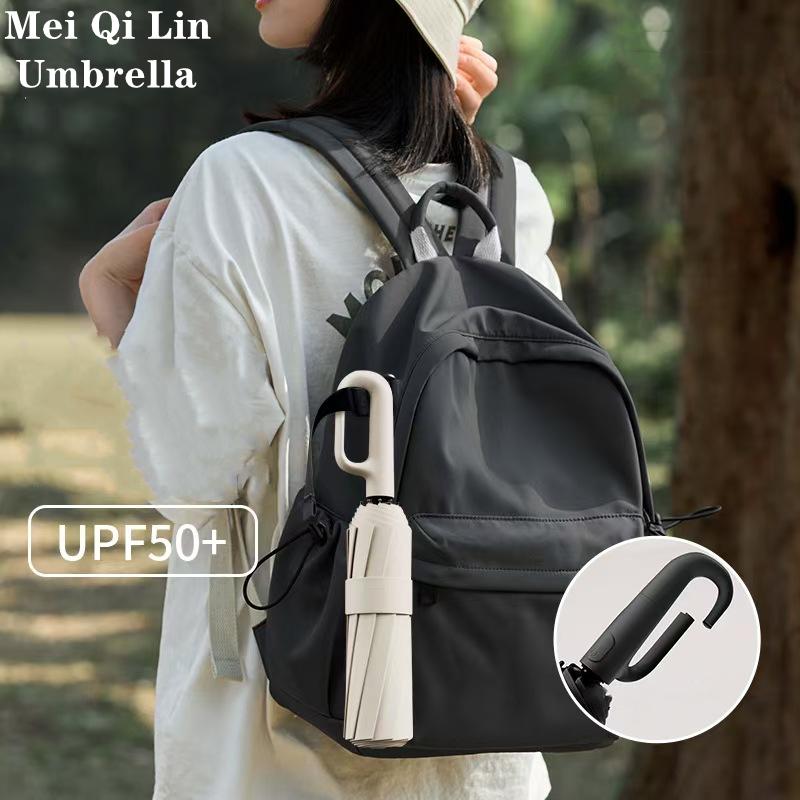 Fully Automatic Buckle Foldable Travel Umbrella for Sun and Rain 42Inch10Bone Lightweight Automatic Opening and Closing Windproof Black