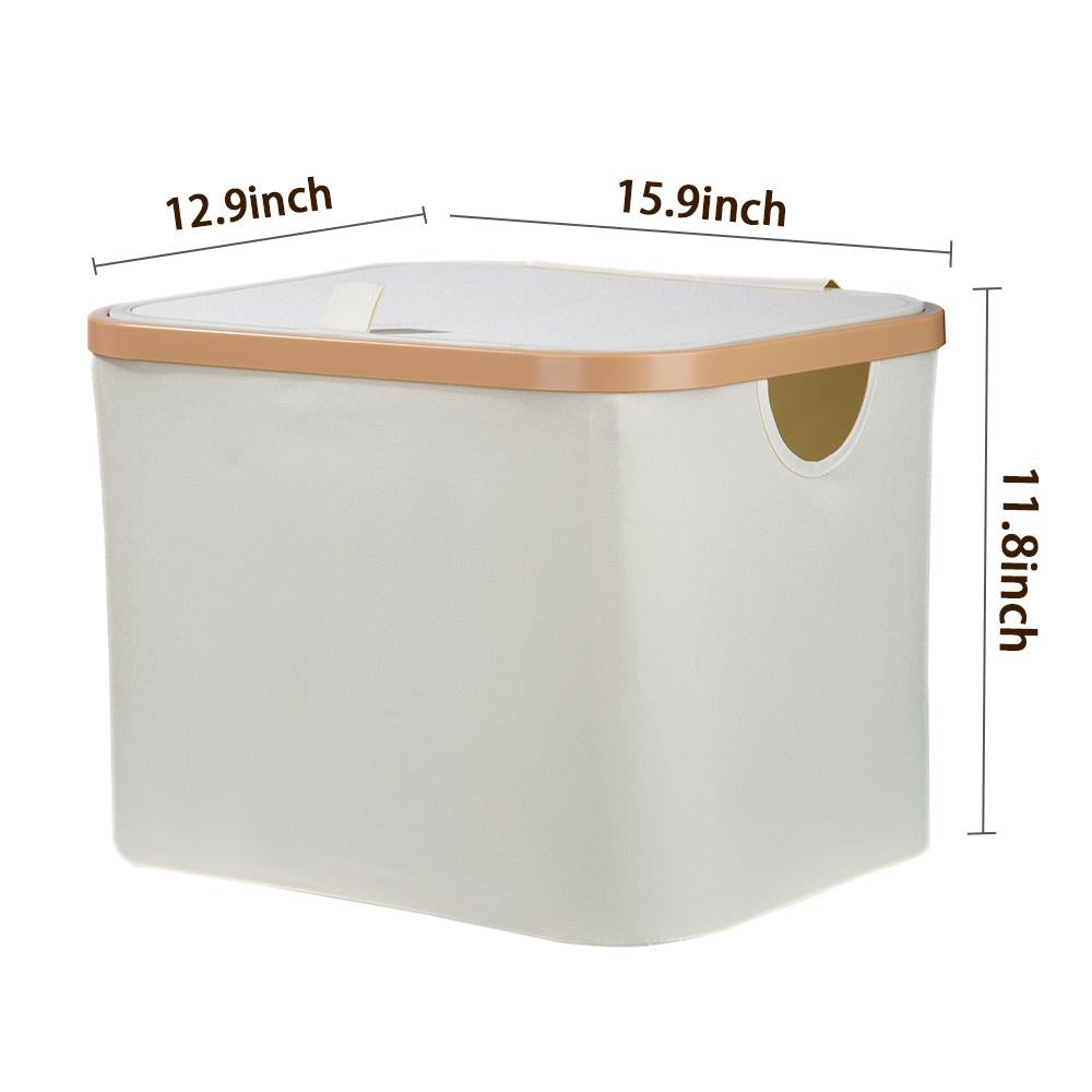 Three-color household storage box with lid and without lid options Perfect for home organization and keeping the house tidy