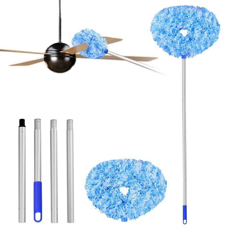 Household Cleaning Tool,Ceiling Fan Cleaner Duster with Extension Pole,Duster for Ceiling Fan Blades, Dust Removal Brush Household ltems,Removable Washable Microfiber Ceiling Fan Duster,for Dust Pet Hair, House Cleaning Home CareSupplies