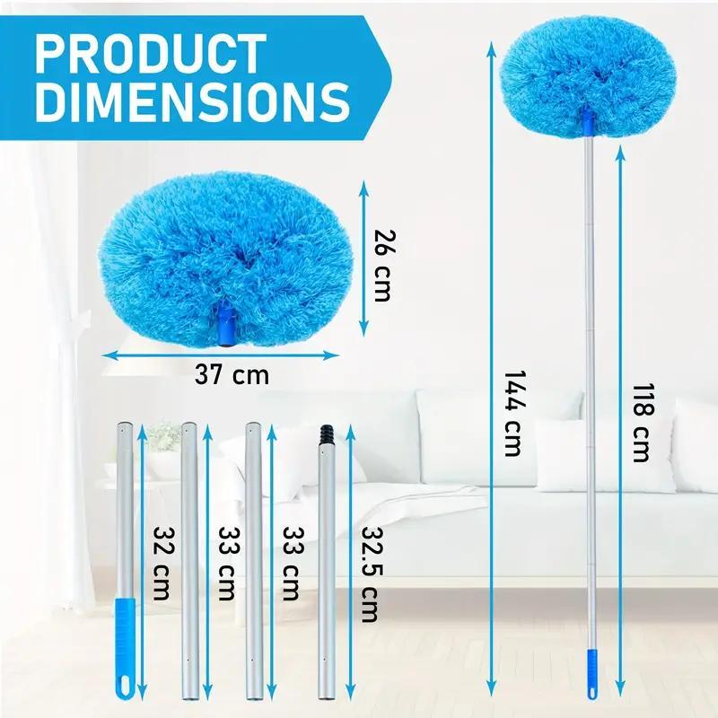 Household Cleaning Tool,Ceiling Fan Cleaner Duster with Extension Pole,Duster for Ceiling Fan Blades, Dust Removal Brush Household ltems,Removable Washable Microfiber Ceiling Fan Duster,for Dust Pet Hair, House Cleaning Home CareSupplies