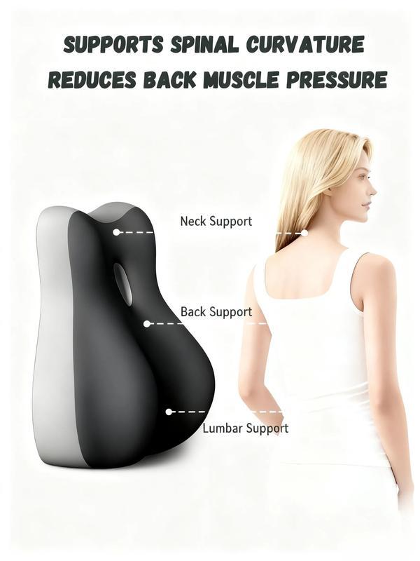 Upgraded Modern Ergonomic Memory Foam Lumbar Cushion Back Pillow Relieve Waist Fatigue Multi-position Use Plank Comfort Cushion