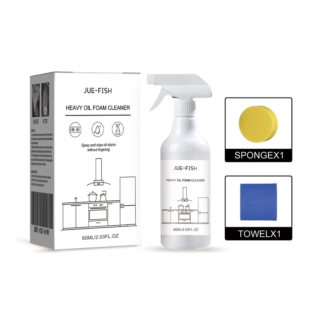 Jueyu Heavy Oil Foam Cleaner，Kitchen Stove Range Hood Sink Grease Remover Cleaner