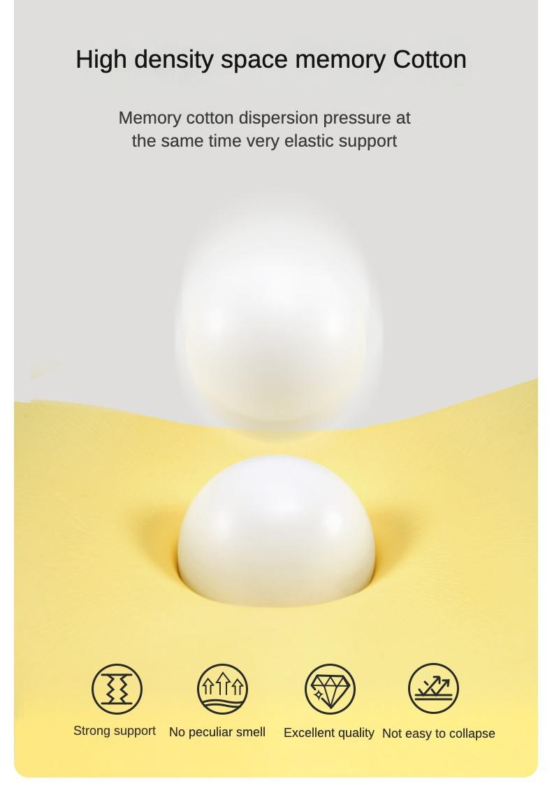 Upgraded Modern Ergonomic Memory Foam Lumbar Cushion Back Pillow Relieve Waist Fatigue Multi-position Use Plank Comfort Cushion
