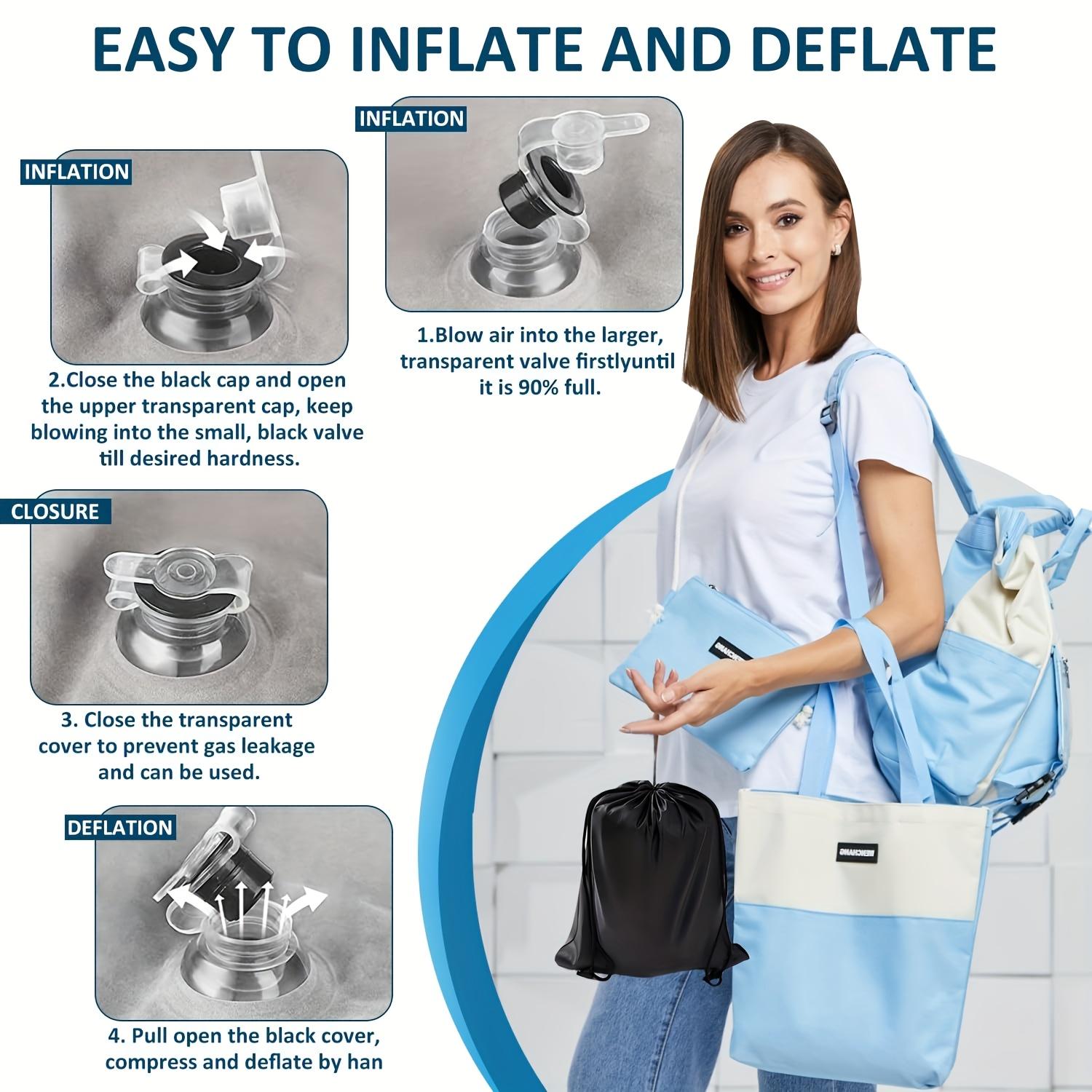 1Personalized Inflatable Leg Elevator Pillow Beige Adjustable Height Soft Wedge Cushion Suitable for sleep reading, medium hardness, form-fitting design Improve blood circulation