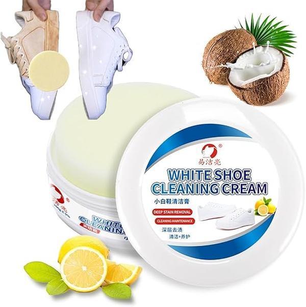 Multifunctional No-Rinse Shoe Cleaning Paste With sponge suitable for all kinds of shoes1Pieces