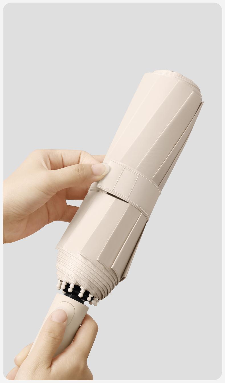 Fully Automatic Buckle Foldable Travel Umbrella for Sun and Rain 42Inch10Bone Lightweight Automatic Opening and Closing Windproof Black