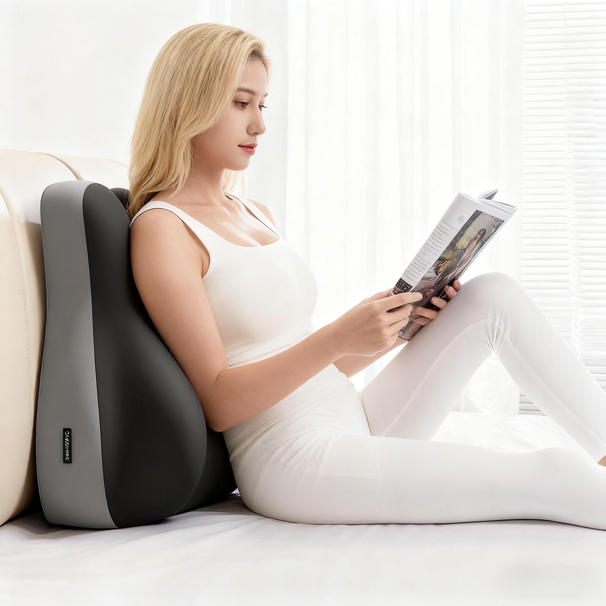 Upgraded Modern Ergonomic Memory Foam Lumbar Cushion Back Pillow Relieve Waist Fatigue Multi-position Use Plank Comfort Cushion