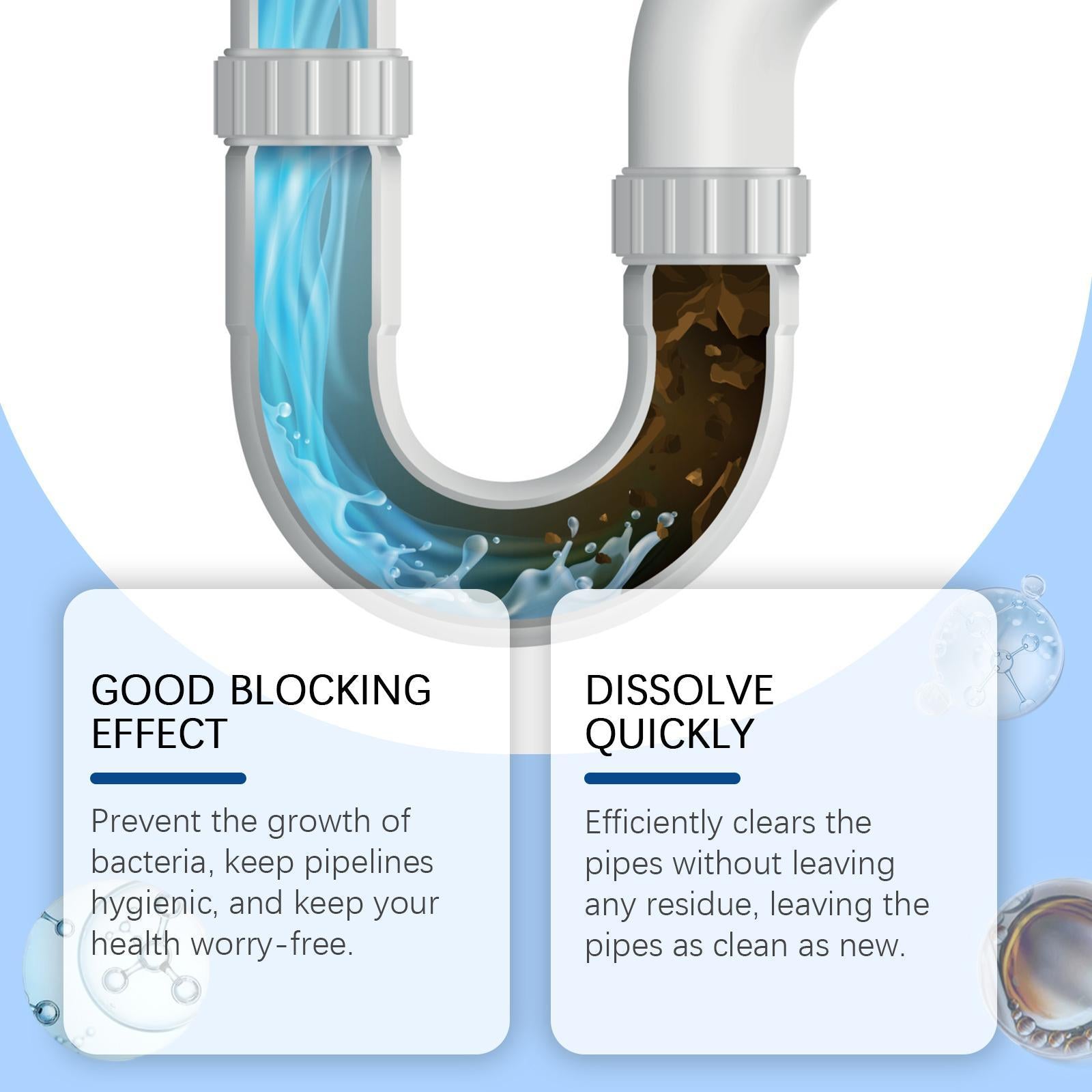 Kitchen toilet sink drain cleaner