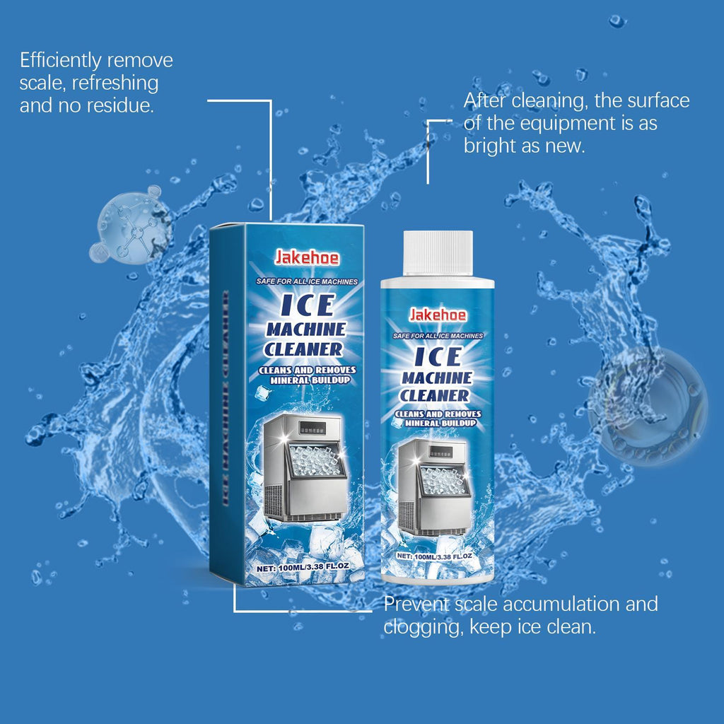 Jack Ho Ice Maker Cleaner，Daily Gentle Cleansing、Descaling, Deodorizing, Stain Removal，Care for Ice Maker