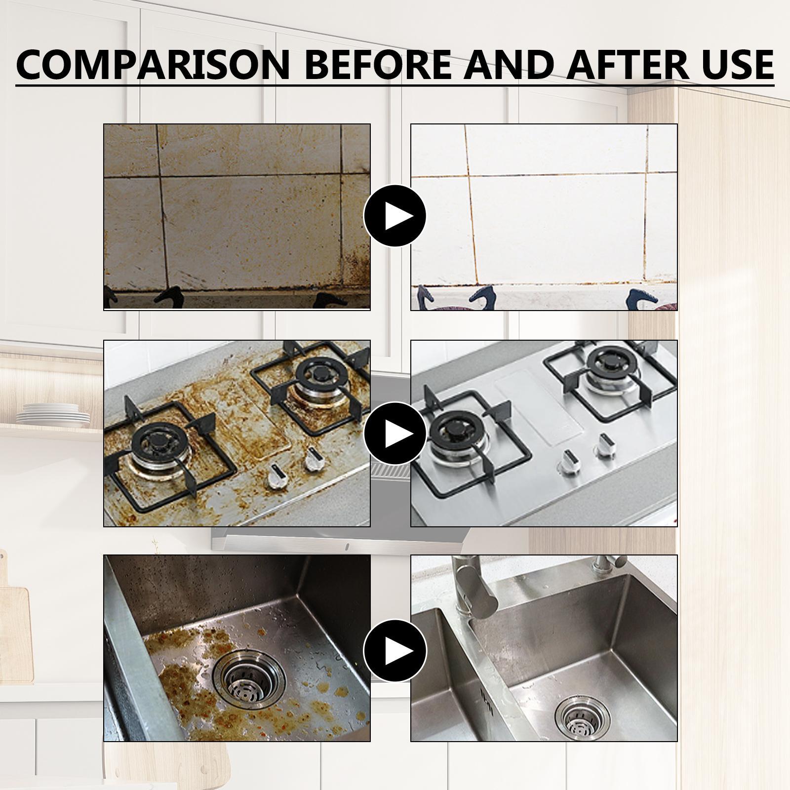 Jueyu Heavy Oil Foam Cleaner，Kitchen Stove Range Hood Sink Grease Remover Cleaner