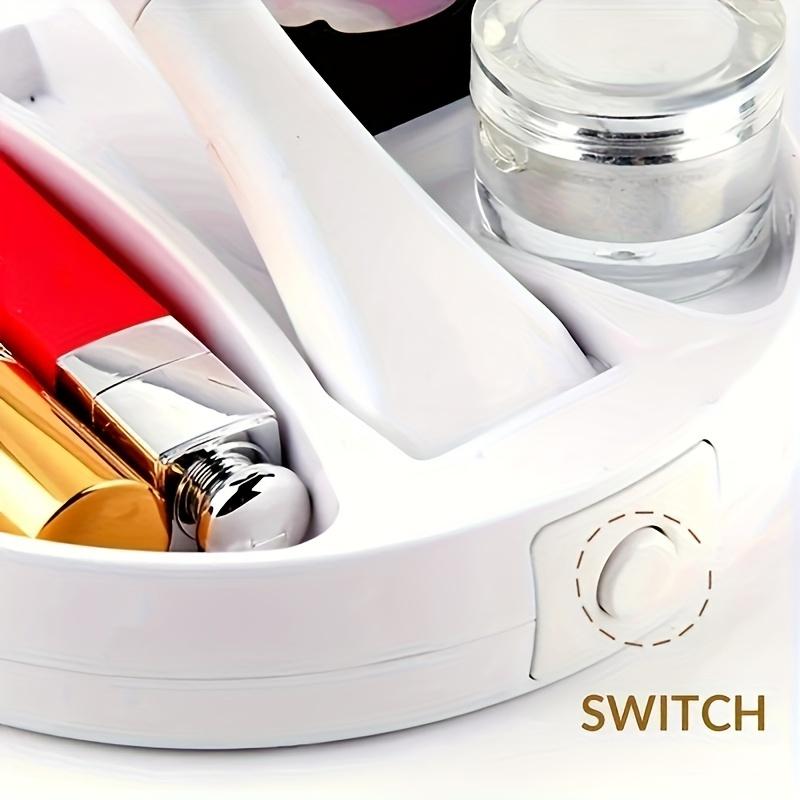 LED Lighted Makeup Mirror High Definition Desktop Vanity Mirror Essential for Girls' Dormitories and Bedrooms