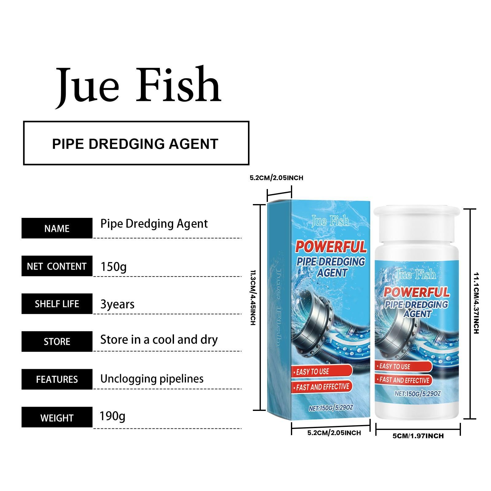 Pipe Cleaner for Fish Dredging Quickly unblock and clean kitchen and bathroom drains