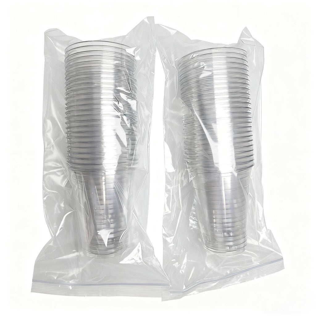 50Set of Cups50Cup Lid Set50Straw Set1Cup Holder Set1Set of Glass Straws Transparent Disposable Takeaway Cups for Wedding Catering Parties and Coffee Events