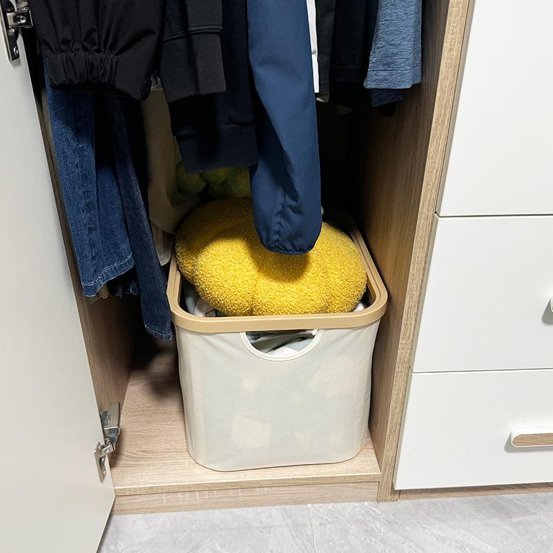 Three-color household storage box with lid and without lid options Perfect for home organization and keeping the house tidy