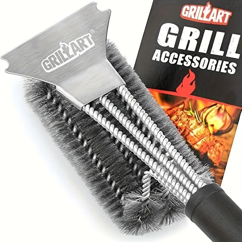 Safe and efficient18Inch BBQ Cleaning Brush，Suitable for gas/Porcelain/Charcoal BBQ Grill，Barbecue Accessories