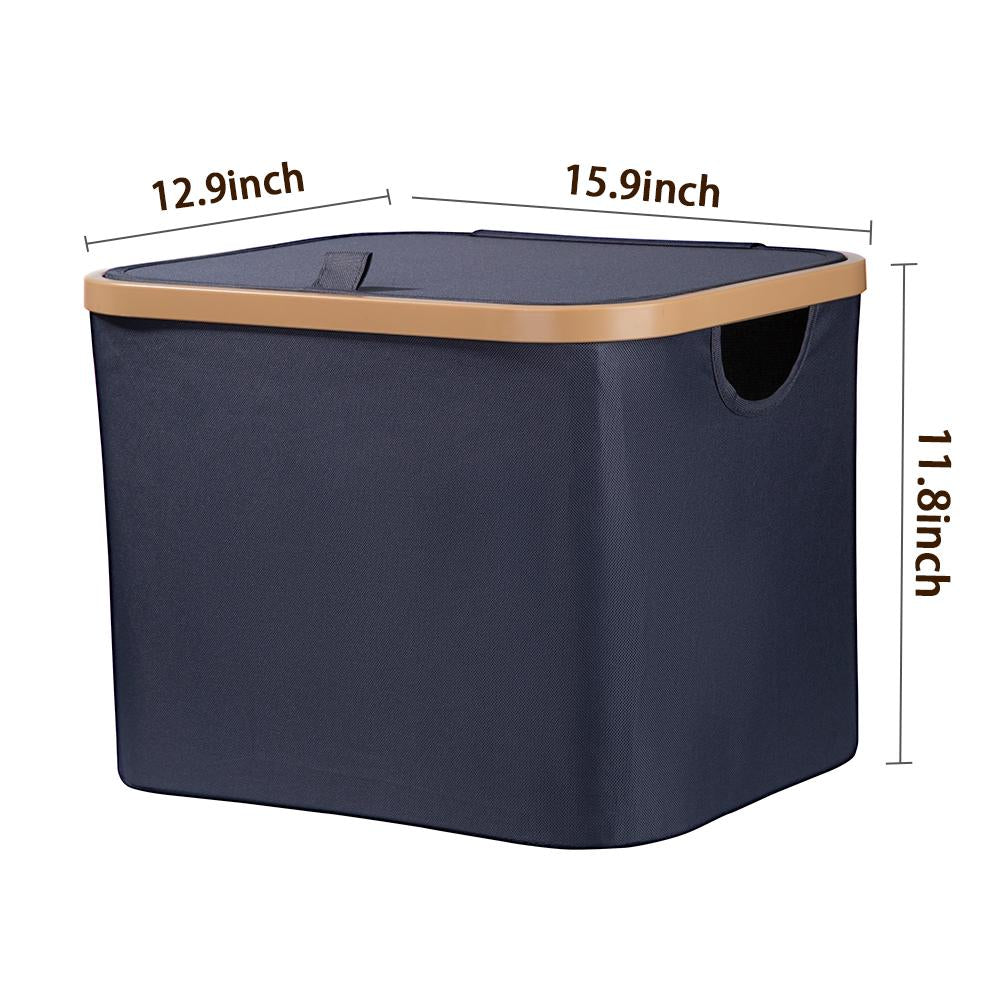 Three-color household storage box with lid and without lid options Perfect for home organization and keeping the house tidy