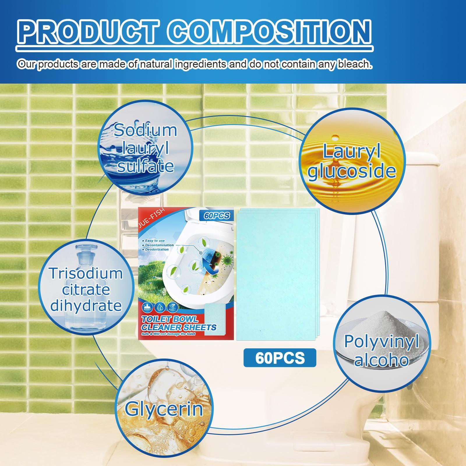 Jueyu Toilet Cleaning Tablets Toilet Deodorizing and Descaling Tablets for Removing Urine Stains and Cleaning Drains