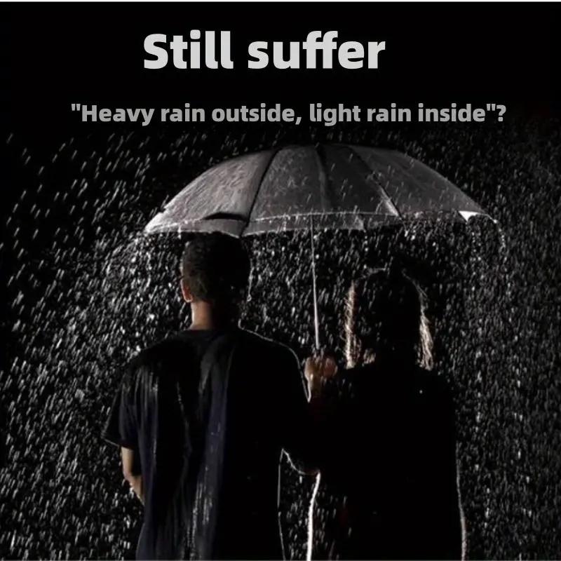 Fully Automatic Buckle Foldable Travel Umbrella for Sun and Rain 42Inch10Bone Lightweight Automatic Opening and Closing Windproof Black