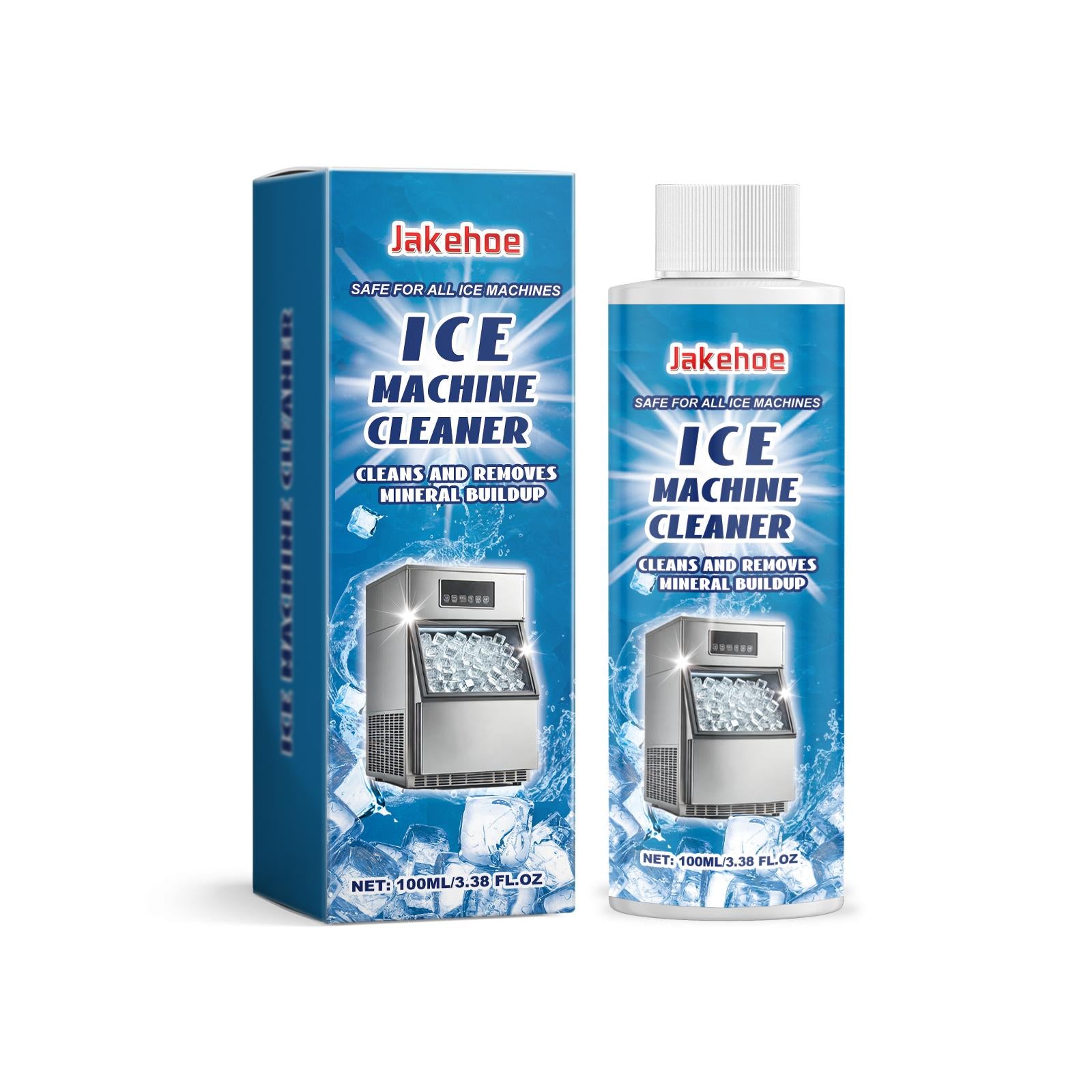 Jack Ho Ice Maker Cleaner，Daily Gentle Cleansing、Descaling, Deodorizing, Stain Removal，Care for Ice Maker