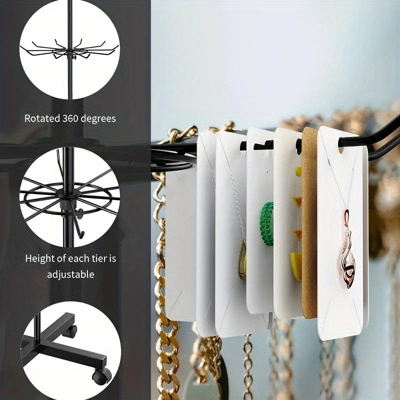 Three-Layer Rotating Adjustable Multi-Functional Household Retail Jewelry Key Chain Socks Hat Toy Storage Display Rack Perfect gift for collectors and organization enthusiasts