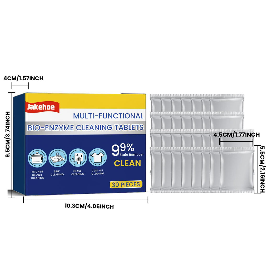 Jieke Multi-Purpose Biological Enzyme Cleaning Tablets Bathroom Kitchen Multi-Functional Stain Cleaning Stainless Steel Rust Remover