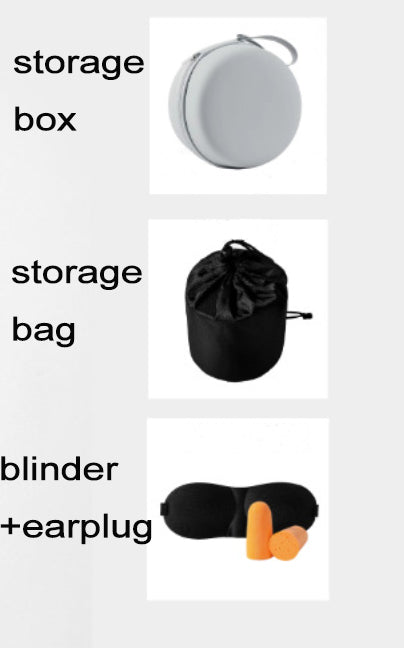 Travel Neck Pillow 100% Pure Memory Foam 360° Support Stowable for Airplanes Cars Airport Essentials